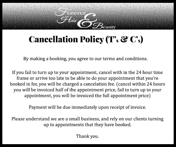 cancellation policy